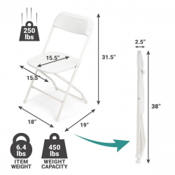 titanpro plastic folding chair white visual design 1 1 1 1683481908 Chair - White Folding Poly