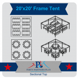 Tent: 20' x 20' West Coast Frame Tent