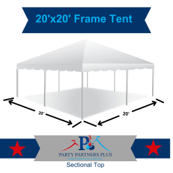 Tent: 20' x 20' West Coast Frame Tent