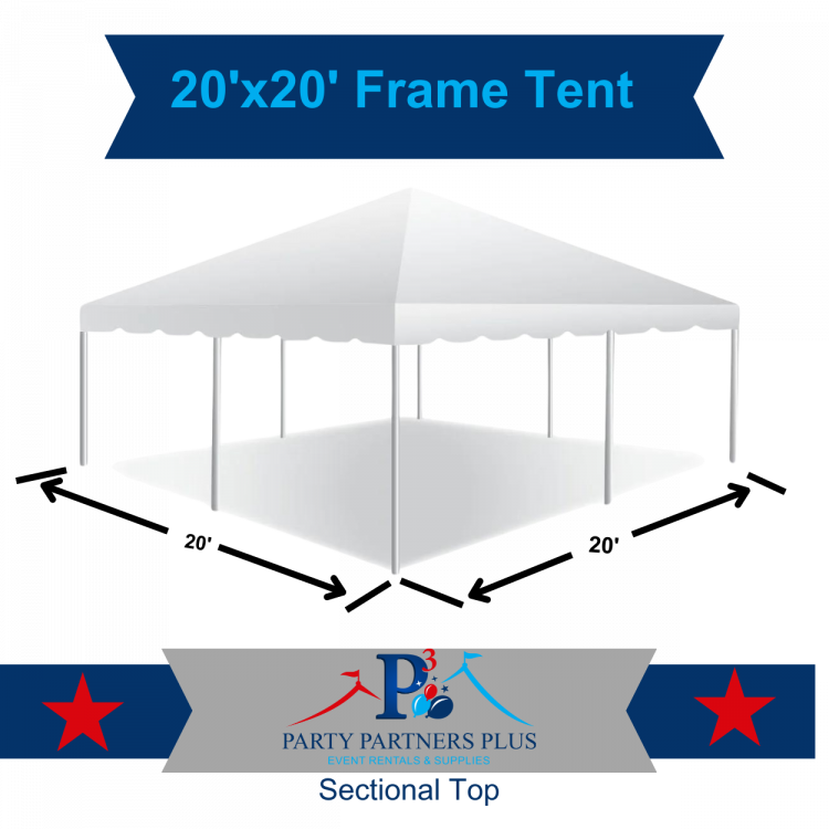 Tent: 20' x 20' West Coast Frame Tent