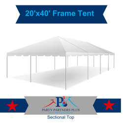 Tent: 20' x 40' West Coast Frame Tent