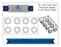 Tent: 20' x 40' West Coast Frame Tent